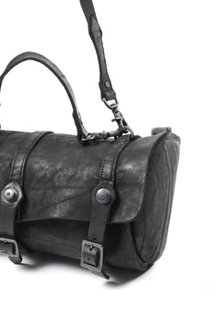 Load image into Gallery viewer, ISAMU KATAYAMA BACKLASH ITALY SHOULDER GARMENT-DYED BACKPACK (BLACK)