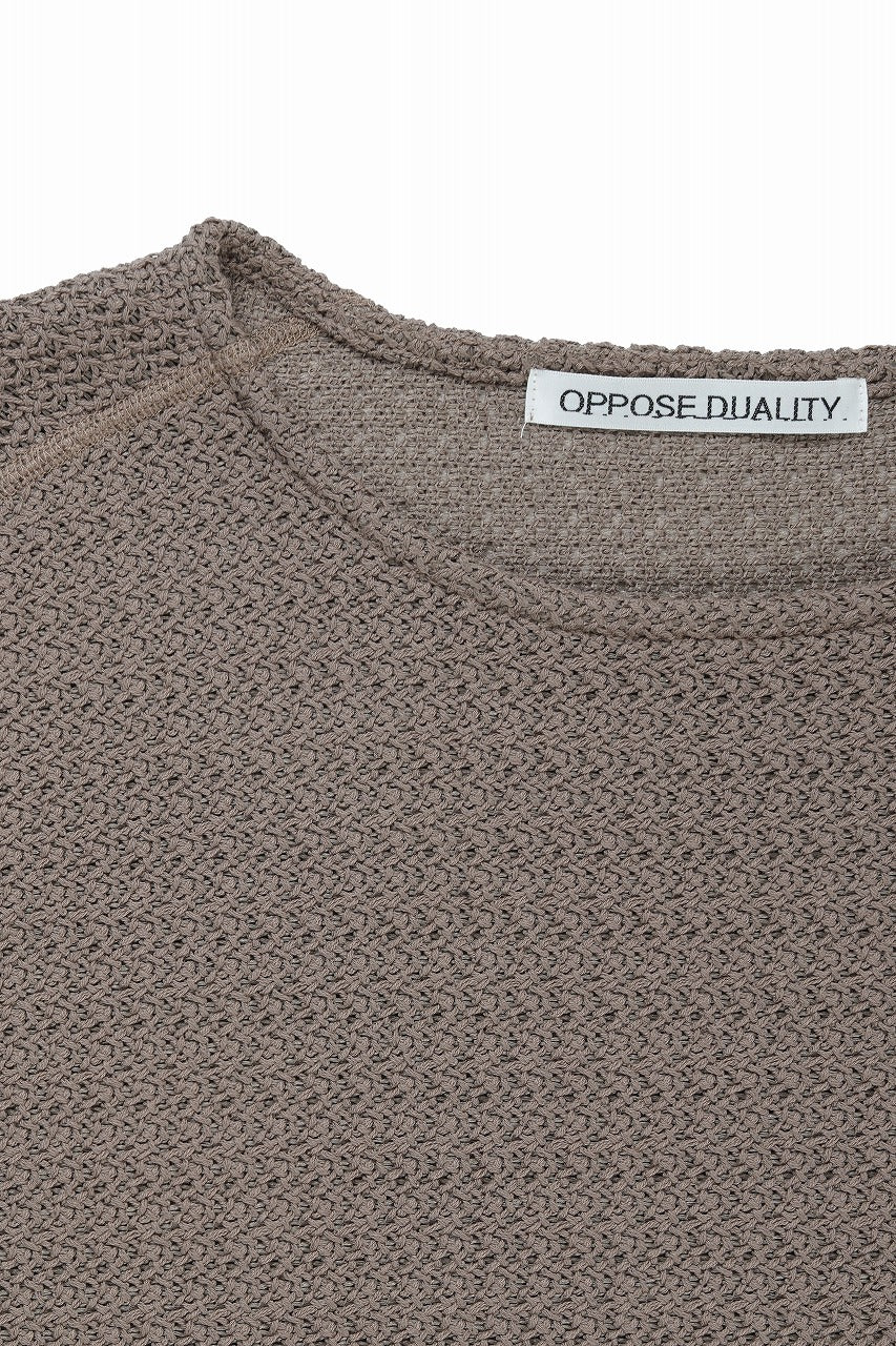 OPPOSE DUALITY ERGONOMIC LS T-SHIRTS / RUSSELL KNIT JERSEY (BEIGE)