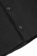 Load image into Gallery viewer, N/07 OPEN COLLAR L/S SHIRT / FRENCH CARZE (BLACK)