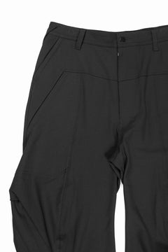 画像をギャラリービューアに読み込む, beauty : beast CROISSANT FLARE DOUBLE POCKET PANTS / SOLID VERSION (BLACK)