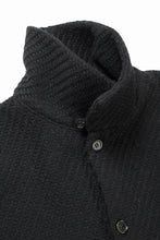 Load image into Gallery viewer, N/07 OPEN COLLAR L/S SHIRT / FRENCH CARZE (BLACK)
