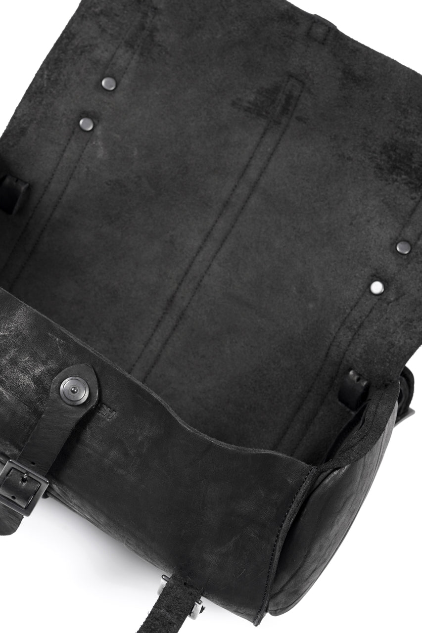 Load image into Gallery viewer, ISAMU KATAYAMA BACKLASH ITALY SHOULDER GARMENT-DYED BACKPACK (BLACK)