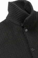 Load image into Gallery viewer, N/07 OPEN COLLAR L/S SHIRT / FRENCH CARZE (BLACK)