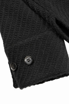 Load image into Gallery viewer, N/07 OPEN COLLAR L/S SHIRT / FRENCH CARZE (BLACK)