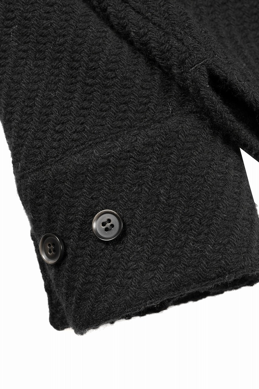 Load image into Gallery viewer, N/07 OPEN COLLAR L/S SHIRT / FRENCH CARZE (BLACK)
