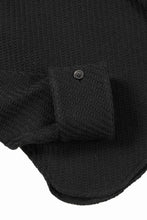 Load image into Gallery viewer, N/07 OPEN COLLAR L/S SHIRT / FRENCH CARZE (BLACK)
