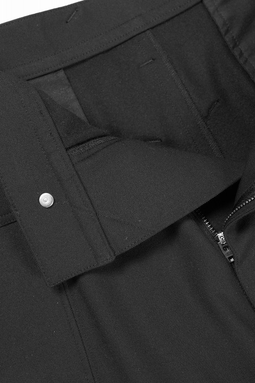 画像をギャラリービューアに読み込む, beauty : beast CROISSANT FLARE DOUBLE POCKET PANTS / SOLID VERSION (BLACK)