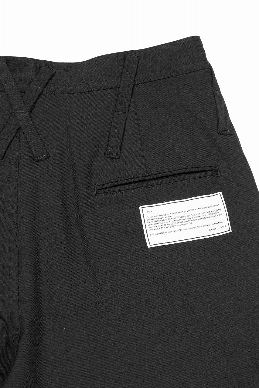 画像をギャラリービューアに読み込む, beauty : beast CROISSANT FLARE DOUBLE POCKET PANTS / SOLID VERSION (BLACK)