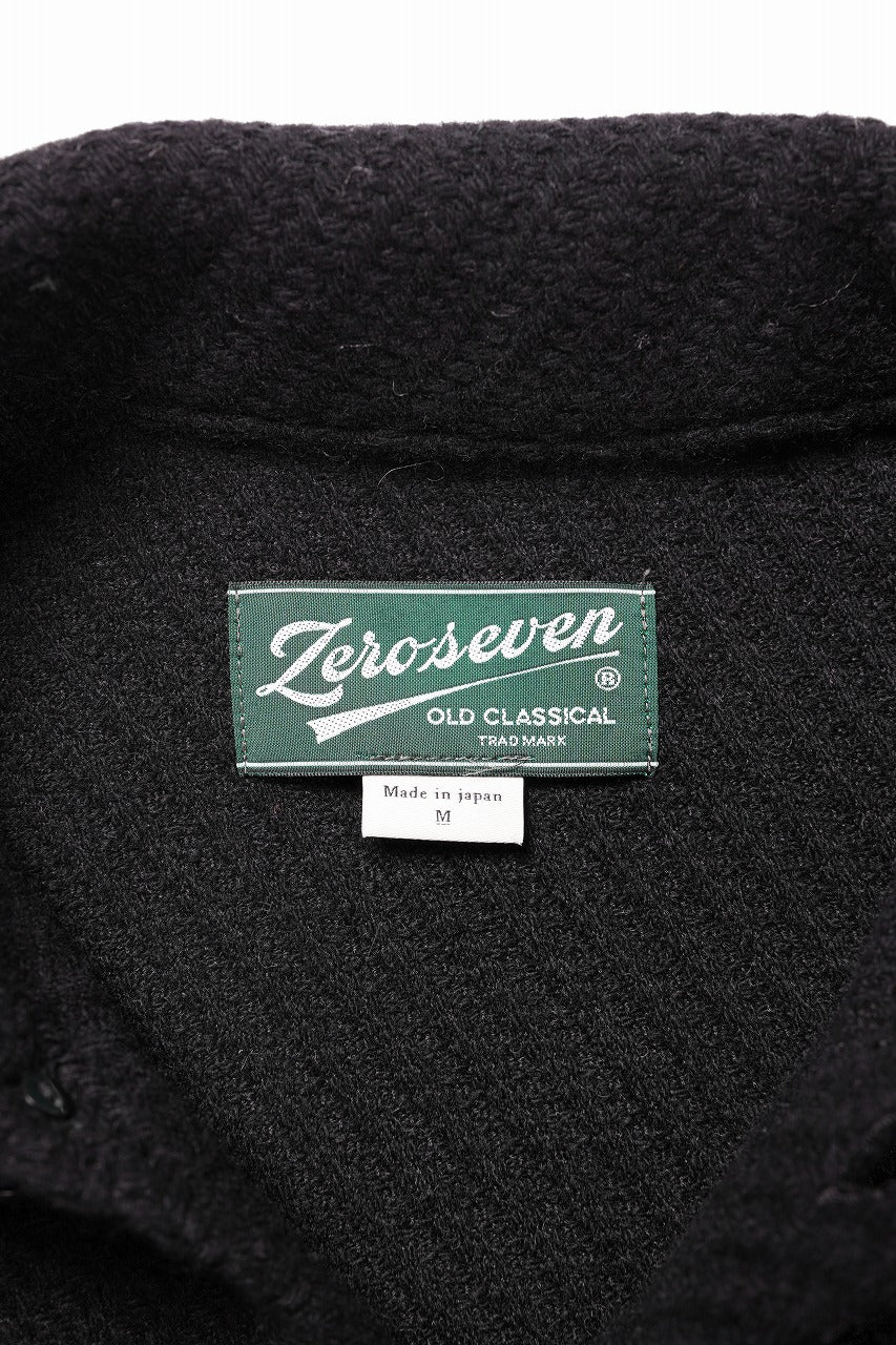 Load image into Gallery viewer, N/07 OPEN COLLAR L/S SHIRT / FRENCH CARZE (BLACK)