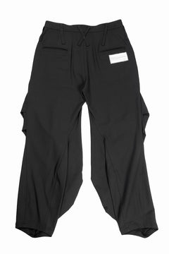 画像をギャラリービューアに読み込む, beauty : beast CROISSANT FLARE DOUBLE POCKET PANTS / SOLID VERSION (BLACK)