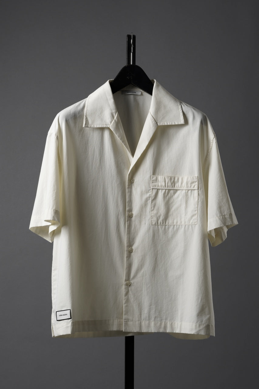 画像をギャラリービューアに読み込む, entire studios SS OPEN COLLAR SHIRT (OFF WHITE)