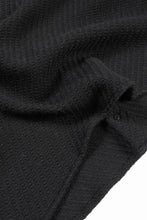 Load image into Gallery viewer, N/07 OPEN COLLAR L/S SHIRT / FRENCH CARZE (BLACK)