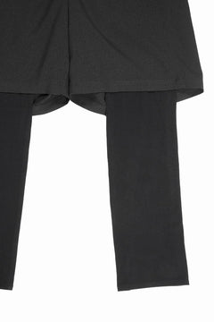 画像をギャラリービューアに読み込む, beauty : beast 6Q LAYERED SAROUEL PANTS (BLACK)