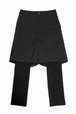 beauty : beast 6Q LAYERED SAROUEL PANTS (BLACK)
