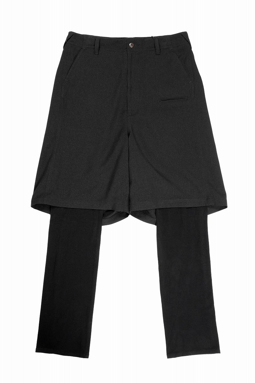 beauty : beast 6Q LAYERED SAROUEL PANTS (BLACK)の商品ページ