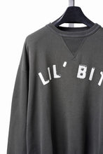 画像をギャラリービューアに読み込む, FULLCOUNT "LIL' BIT" FADING SWEAT SHIRT / ORIGINAL CIRCULAR FLEECE (BLACK)