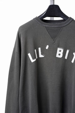 画像をギャラリービューアに読み込む, FULLCOUNT "LIL' BIT" FADING SWEAT SHIRT / ORIGINAL CIRCULAR FLEECE (BLACK)