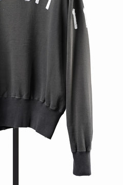 画像をギャラリービューアに読み込む, FULLCOUNT "LIL' BIT" FADING SWEAT SHIRT / ORIGINAL CIRCULAR FLEECE (BLACK)