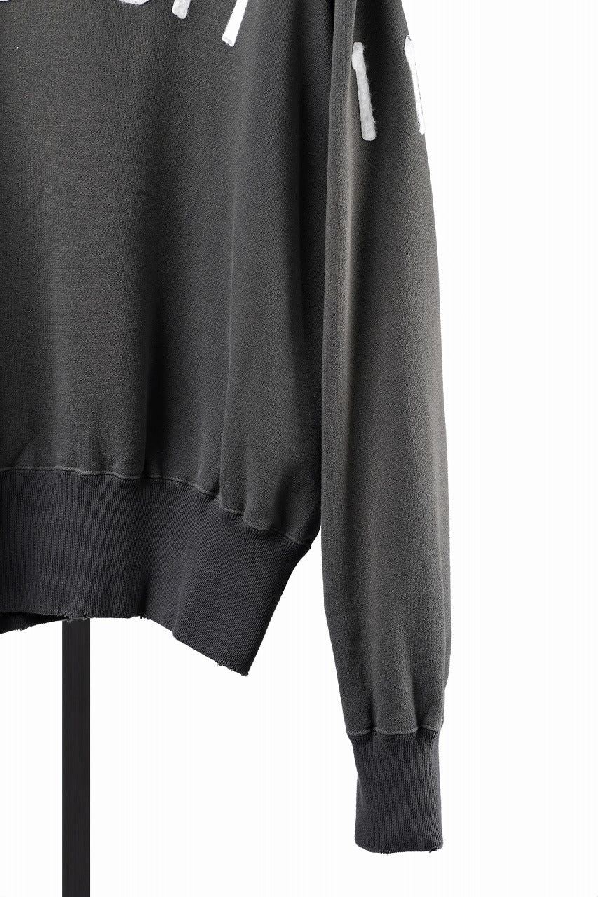 画像をギャラリービューアに読み込む, FULLCOUNT "LIL' BIT" FADING SWEAT SHIRT / ORIGINAL CIRCULAR FLEECE (BLACK)