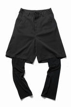 画像をギャラリービューアに読み込む, beauty : beast 6Q LAYERED SAROUEL PANTS (BLACK)