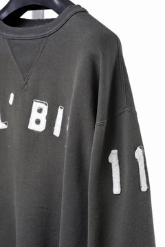 画像をギャラリービューアに読み込む, FULLCOUNT "LIL' BIT" FADING SWEAT SHIRT / ORIGINAL CIRCULAR FLEECE (BLACK)
