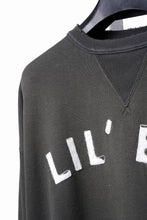 画像をギャラリービューアに読み込む, FULLCOUNT "LIL' BIT" FADING SWEAT SHIRT / ORIGINAL CIRCULAR FLEECE (BLACK)