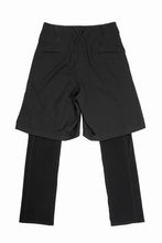 画像をギャラリービューアに読み込む, beauty : beast 6Q LAYERED SAROUEL PANTS (BLACK)