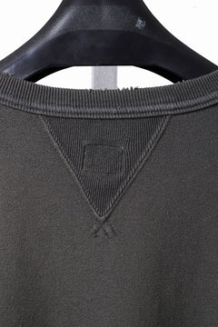 Load image into Gallery viewer, FULLCOUNT FADING SWEAT SHIRT / ORIGINAL CIRCULAR FLEECE (BLACK)