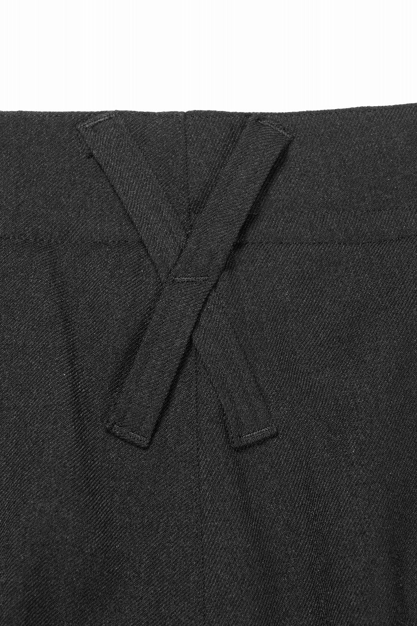 画像をギャラリービューアに読み込む, beauty : beast 6Q LAYERED SAROUEL PANTS (BLACK)