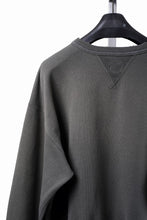 Load image into Gallery viewer, FULLCOUNT FADING SWEAT SHIRT / ORIGINAL CIRCULAR FLEECE (BLACK)