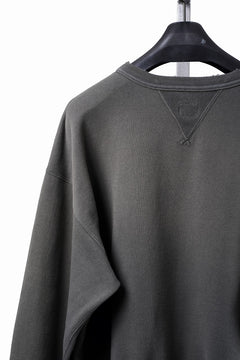 Load image into Gallery viewer, FULLCOUNT FADING SWEAT SHIRT / ORIGINAL CIRCULAR FLEECE (BLACK)
