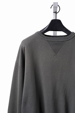 Load image into Gallery viewer, FULLCOUNT FADING SWEAT SHIRT / ORIGINAL CIRCULAR FLEECE (BLACK)