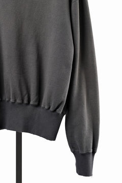 Load image into Gallery viewer, FULLCOUNT FADING SWEAT SHIRT / ORIGINAL CIRCULAR FLEECE (BLACK)