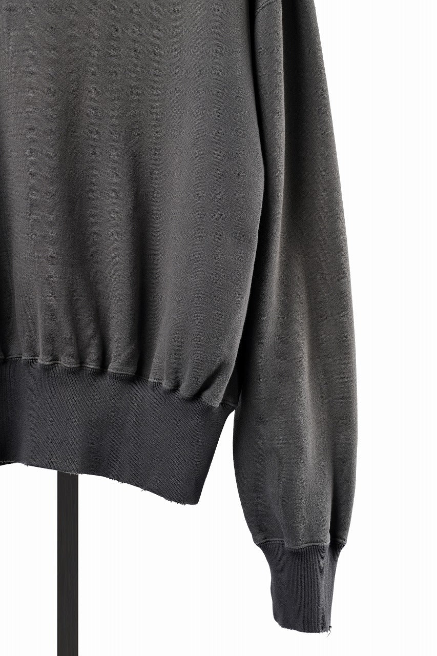 Load image into Gallery viewer, FULLCOUNT FADING SWEAT SHIRT / ORIGINAL CIRCULAR FLEECE (BLACK)