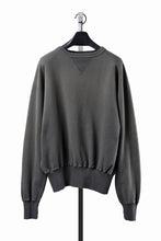 Load image into Gallery viewer, FULLCOUNT FADING SWEAT SHIRT / ORIGINAL CIRCULAR FLEECE (BLACK)