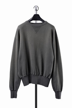 Load image into Gallery viewer, FULLCOUNT FADING SWEAT SHIRT / ORIGINAL CIRCULAR FLEECE (BLACK)