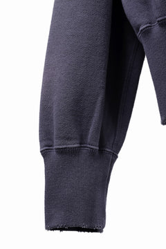 Load image into Gallery viewer, FULLCOUNT "LIL' BIT" FADING SWEAT SHIRT / ORIGINAL CIRCULAR FLEECE (EGG PLANT)