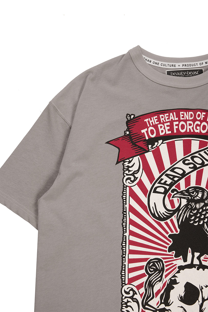 画像をギャラリービューアに読み込む, beauty : beast ESSENTIAL GRAPHIC LINE TEE (REQUIEM / LIGHT MOCHA)