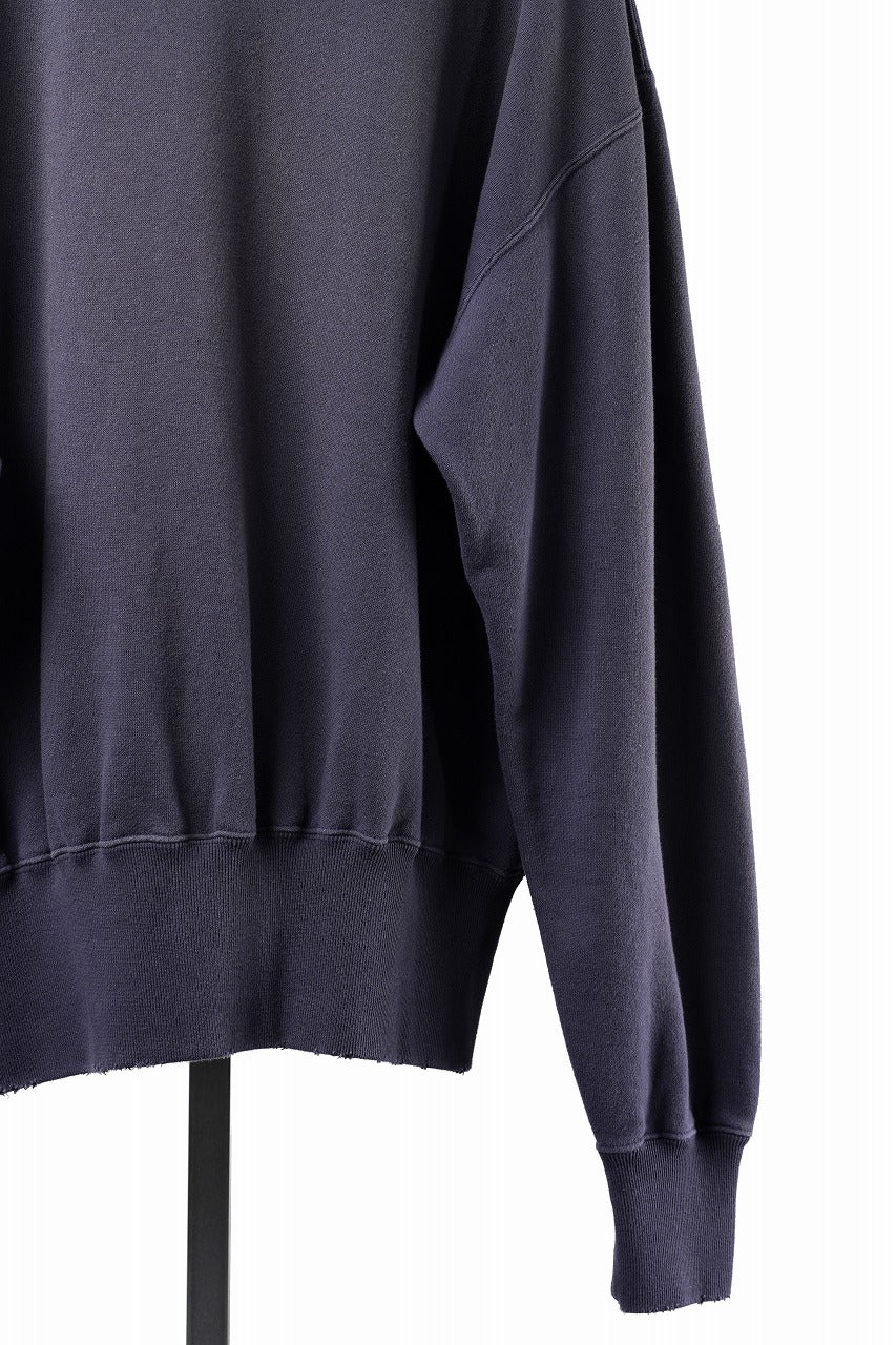 Load image into Gallery viewer, FULLCOUNT "LIL' BIT" FADING SWEAT SHIRT / ORIGINAL CIRCULAR FLEECE (EGG PLANT)
