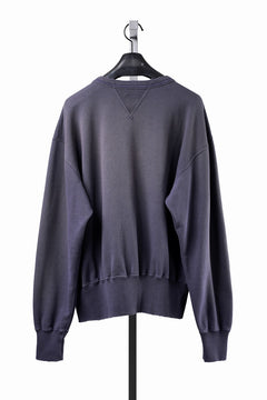 Load image into Gallery viewer, FULLCOUNT "LIL' BIT" FADING SWEAT SHIRT / ORIGINAL CIRCULAR FLEECE (EGG PLANT)