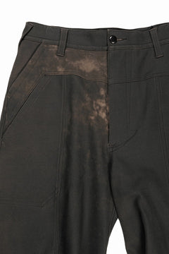 画像をギャラリービューアに読み込む, beauty : beast CROISSANT FLARE DOUBLE POCKET PANTS / PIGMENT PRINT VERSION (BROWN)