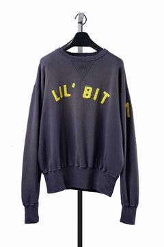 Load image into Gallery viewer, FULLCOUNT "LIL' BIT" FADING SWEAT SHIRT / ORIGINAL CIRCULAR FLEECE (EGG PLANT)