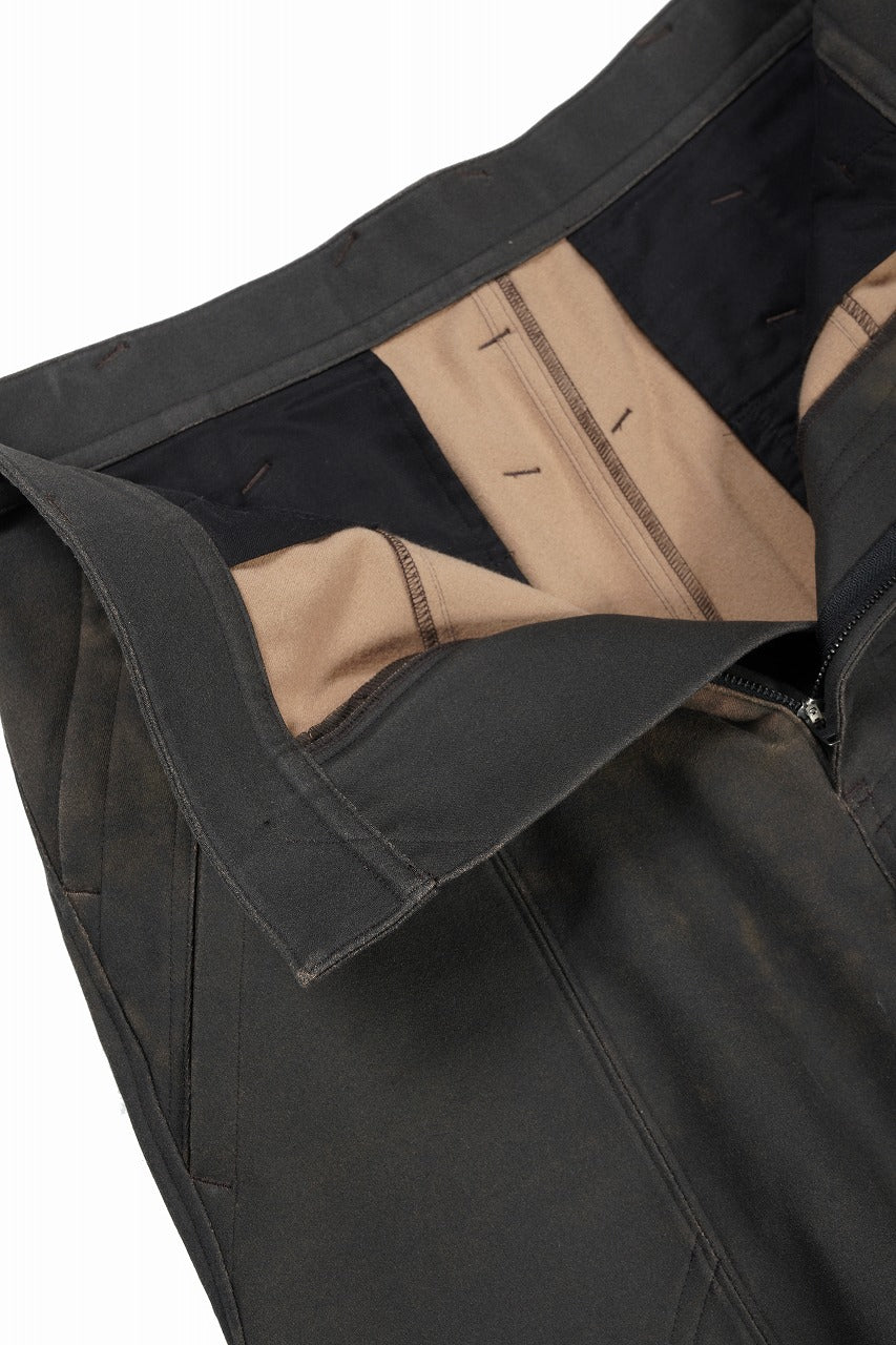 画像をギャラリービューアに読み込む, beauty : beast CROISSANT FLARE DOUBLE POCKET PANTS / PIGMENT PRINT VERSION (BROWN)