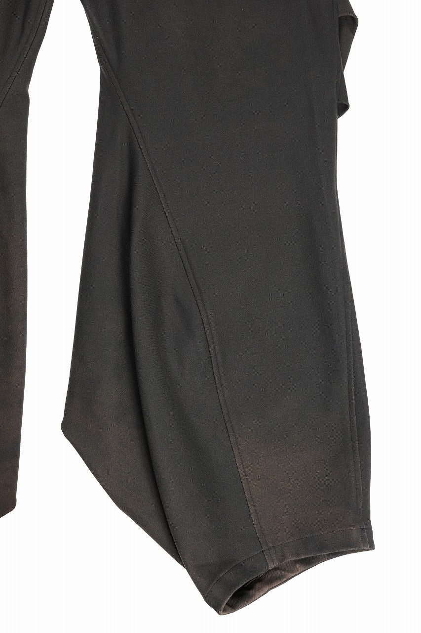 画像をギャラリービューアに読み込む, beauty : beast CROISSANT FLARE DOUBLE POCKET PANTS / PIGMENT PRINT VERSION (BROWN)