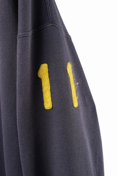 Load image into Gallery viewer, FULLCOUNT "LIL' BIT" FADING SWEAT SHIRT / ORIGINAL CIRCULAR FLEECE (EGG PLANT)