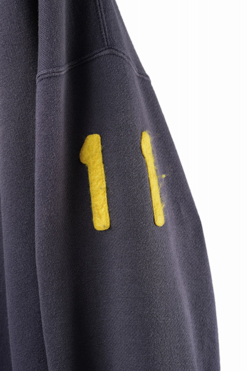 Load image into Gallery viewer, FULLCOUNT "LIL' BIT" FADING SWEAT SHIRT / ORIGINAL CIRCULAR FLEECE (EGG PLANT)