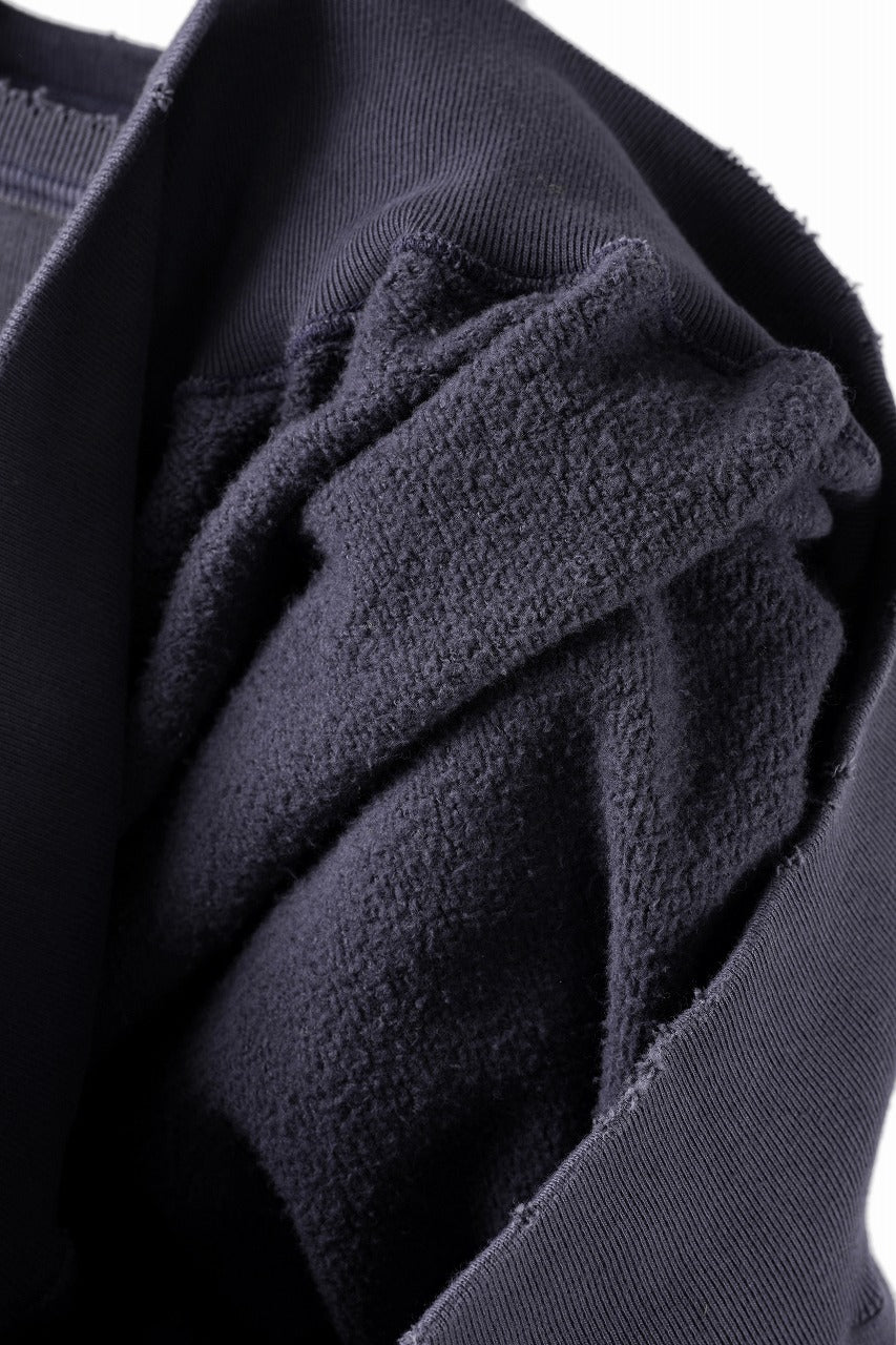 Load image into Gallery viewer, FULLCOUNT FADING SWEAT SHIRT / ORIGINAL CIRCULAR FLEECE (EGG PLANT)