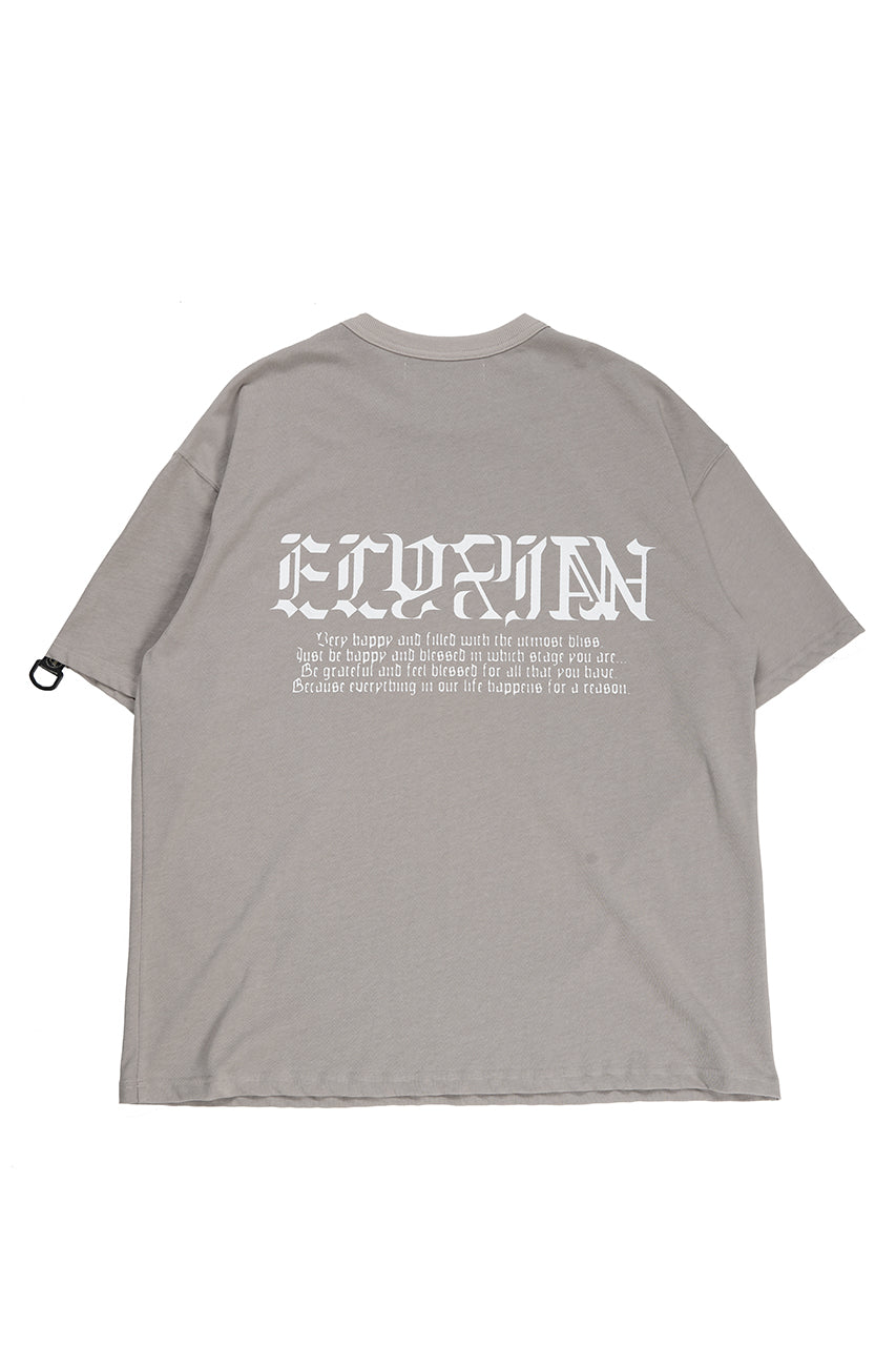 beauty : beast ESSENTIAL GRAPHIC LINE TEE (REQUIEM / LIGHT MOCHA)