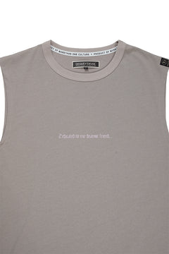 画像をギャラリービューアに読み込む, beauty : beast ESSENTIAL GRAPHIC LINE SLEEVELESS TEE (PRAYER / LIGHT MOCHA)
