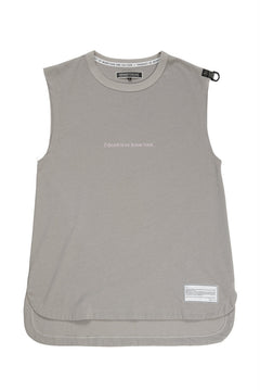 画像をギャラリービューアに読み込む, beauty : beast ESSENTIAL GRAPHIC LINE SLEEVELESS TEE (PRAYER / LIGHT MOCHA)